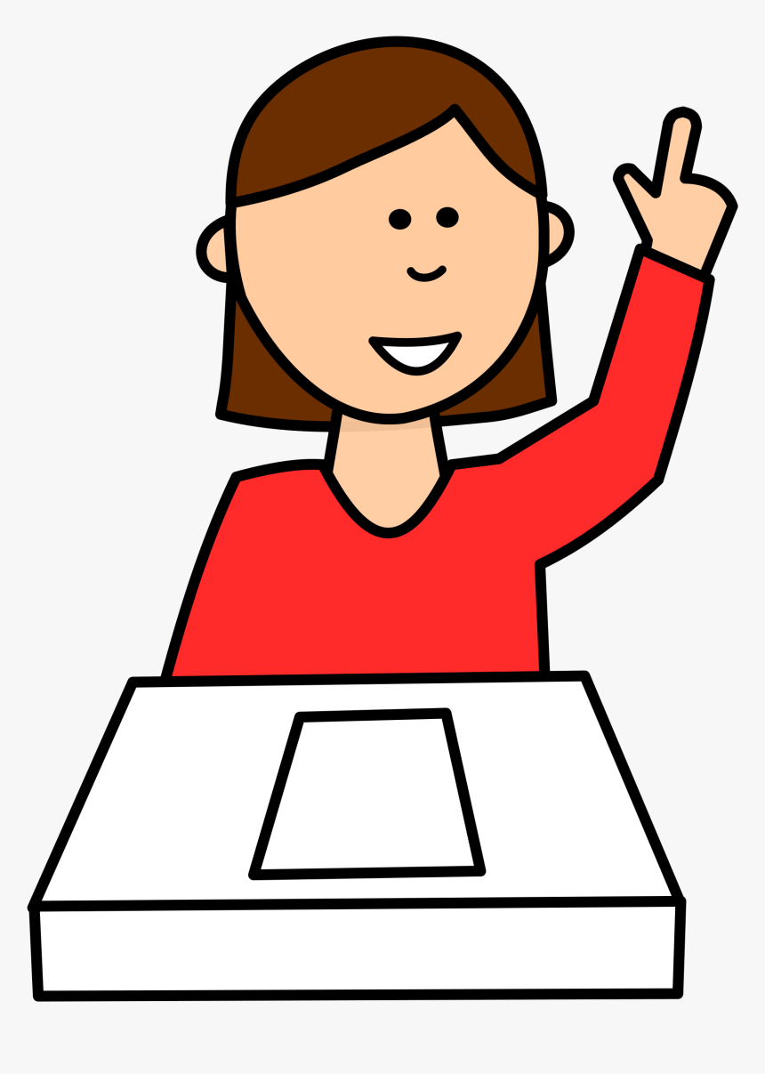 Clip Art Clipart Student Asking Question.