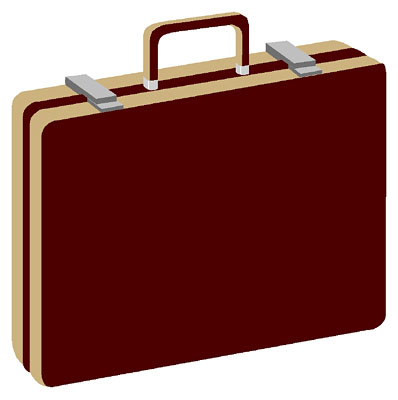 Attache case clipart.