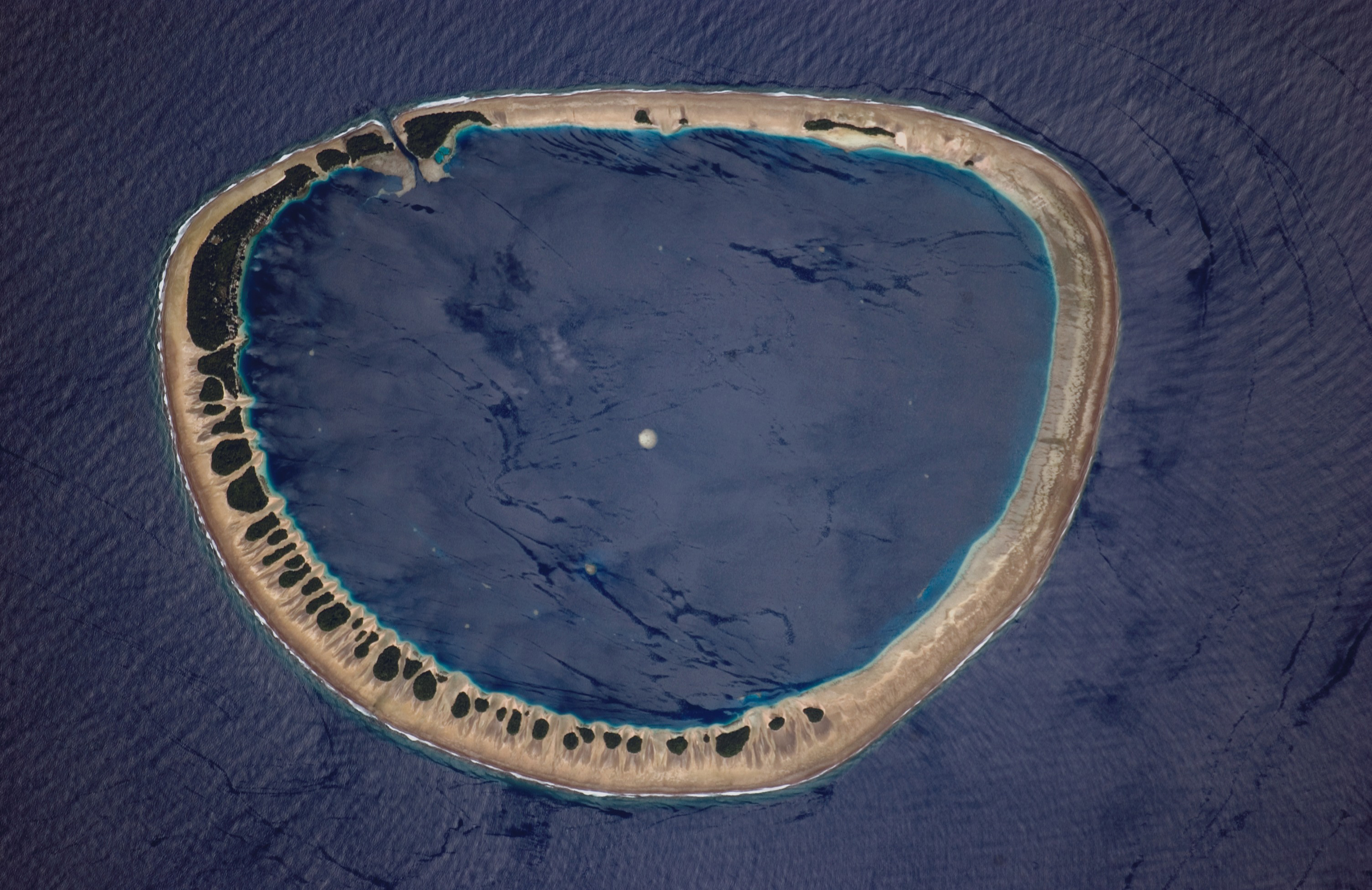 Photograph of Nukuoro Atoll, Federated States of Micronesia.