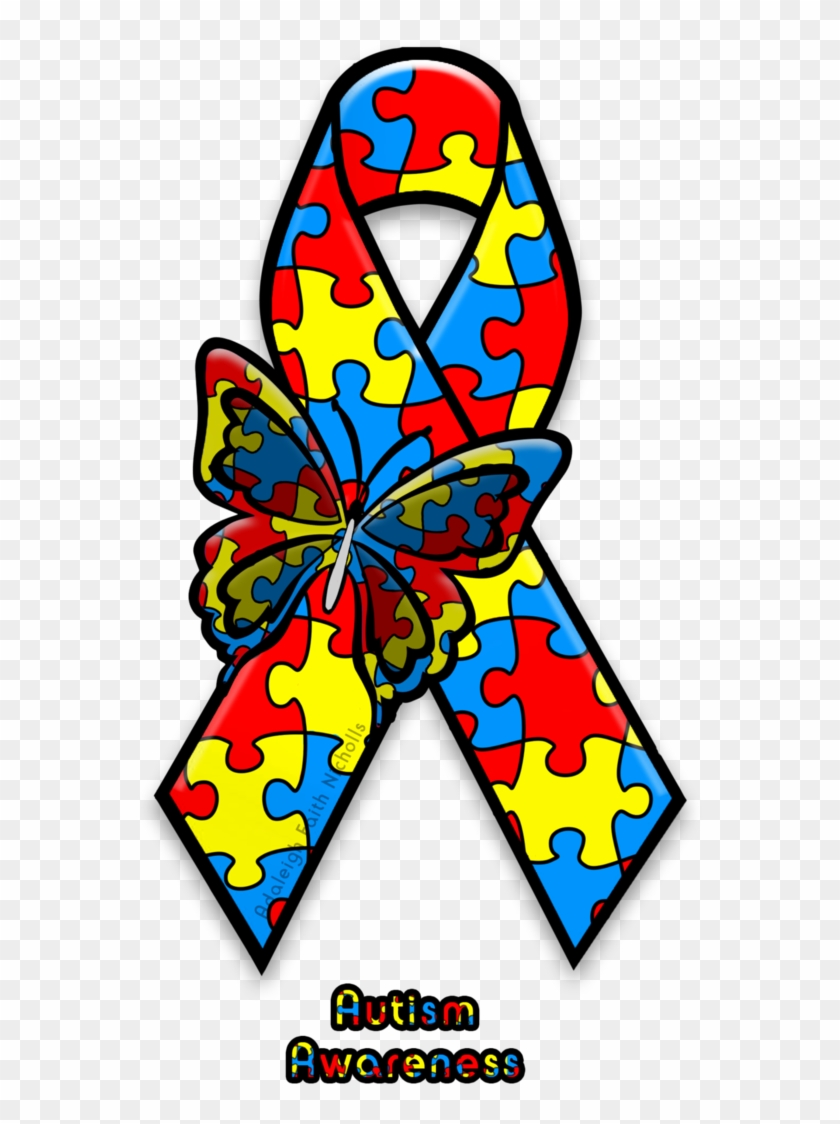 Autism Awareness Ribbon By Adaleighfaith.