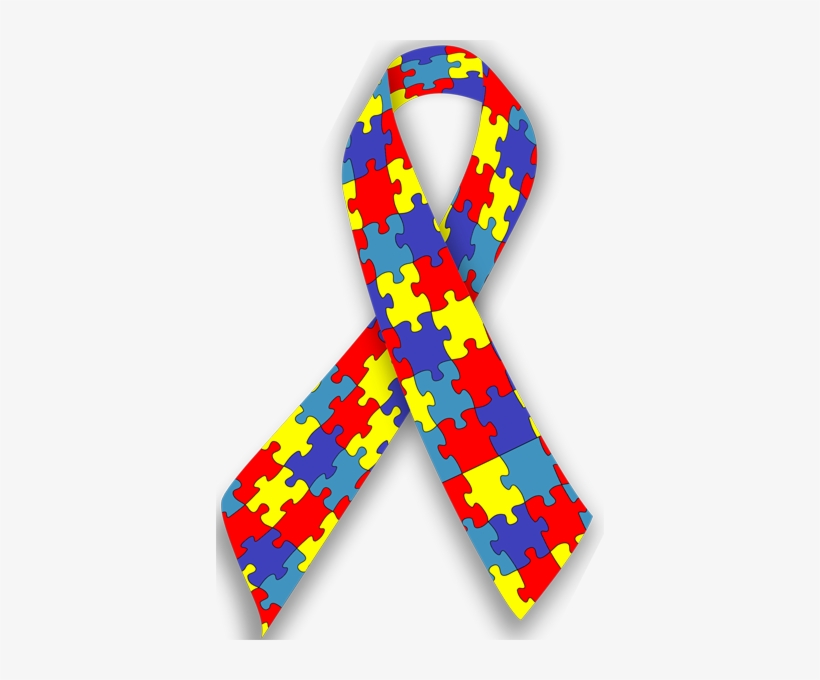 Autism Awareness Ribbon Clipart.