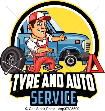 Tyre Service Clipart.