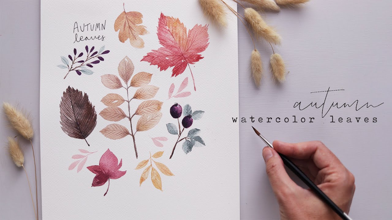 Every Watercolor Leaf You’ll Ever Need AUTUMN EDITION.