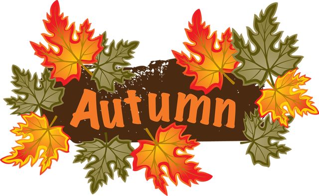 Fall season clipart.