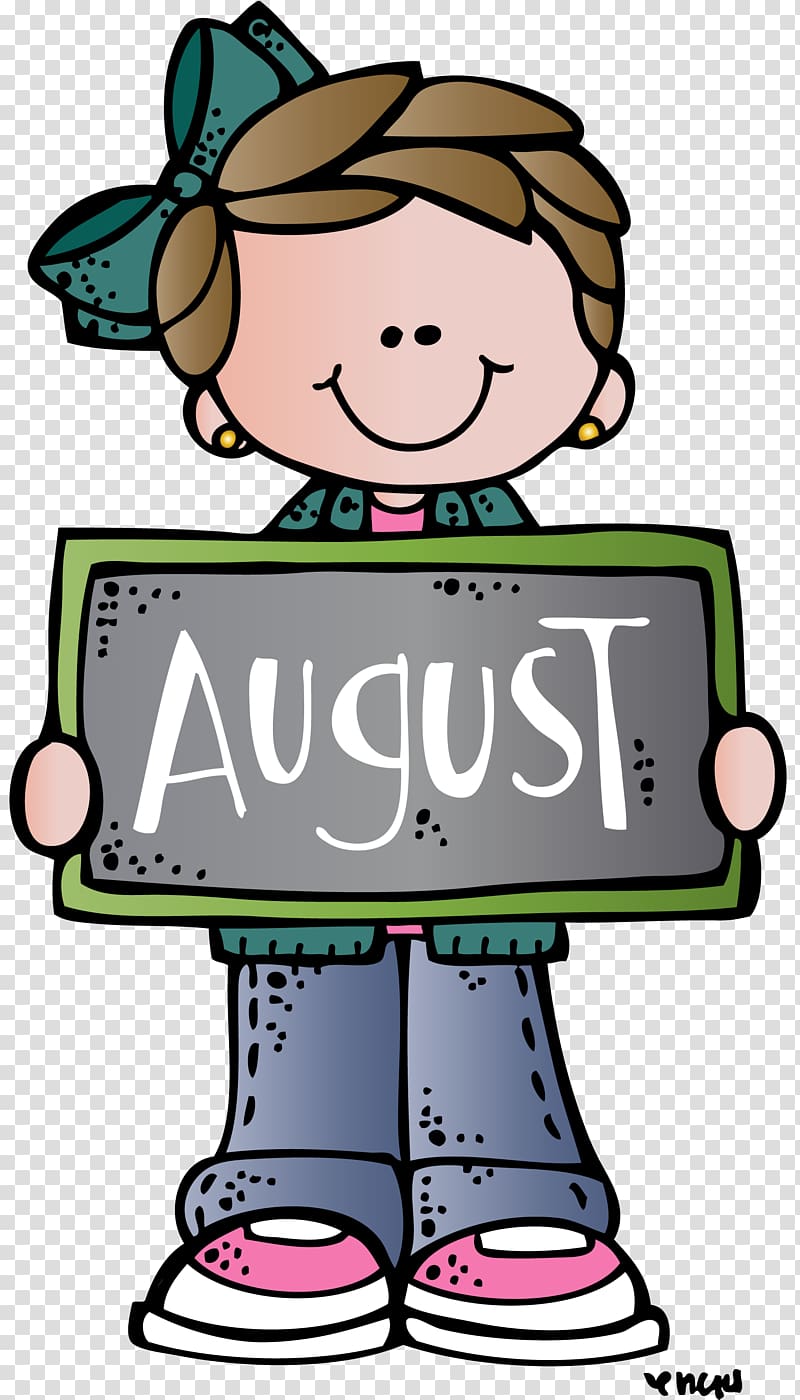 School August , doodle transparent background PNG clipart.