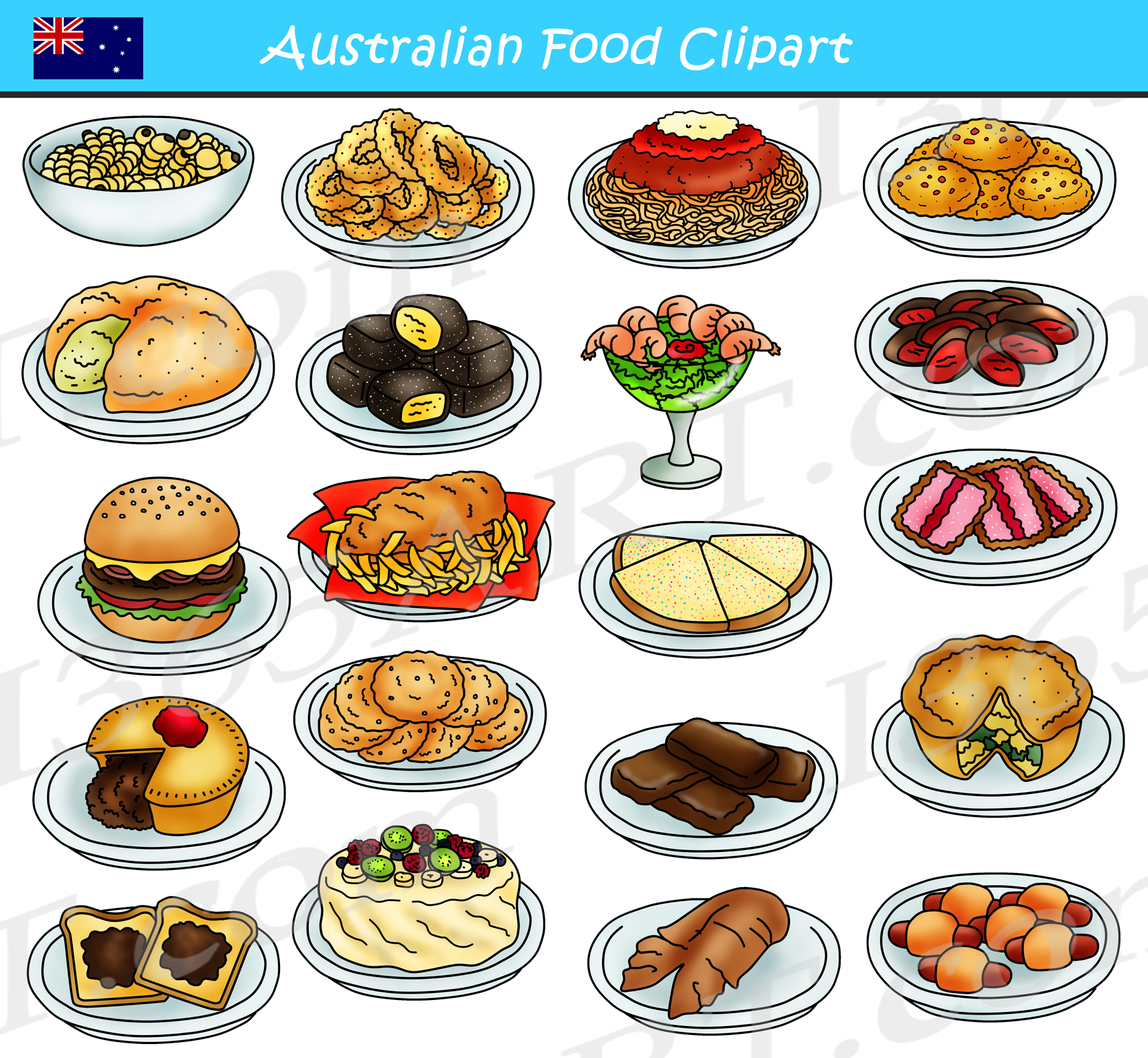 Australian Food Clipart Graphics Download.