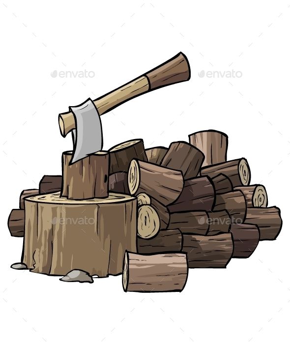 Download Free Graphicriver Pile of Woods #ax #cartoon #fire.