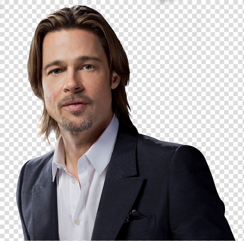 Brad Pitt transparent background PNG clipart.