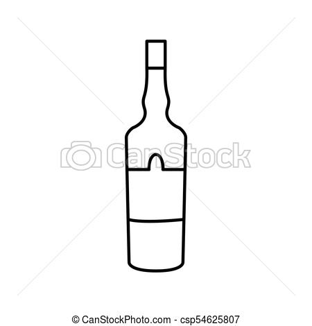 Alcohol bottle icon.