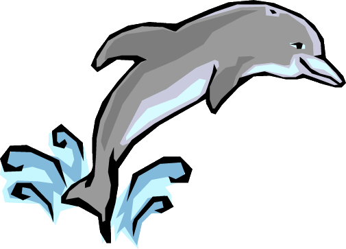 Jumping Dolphin Clipart.