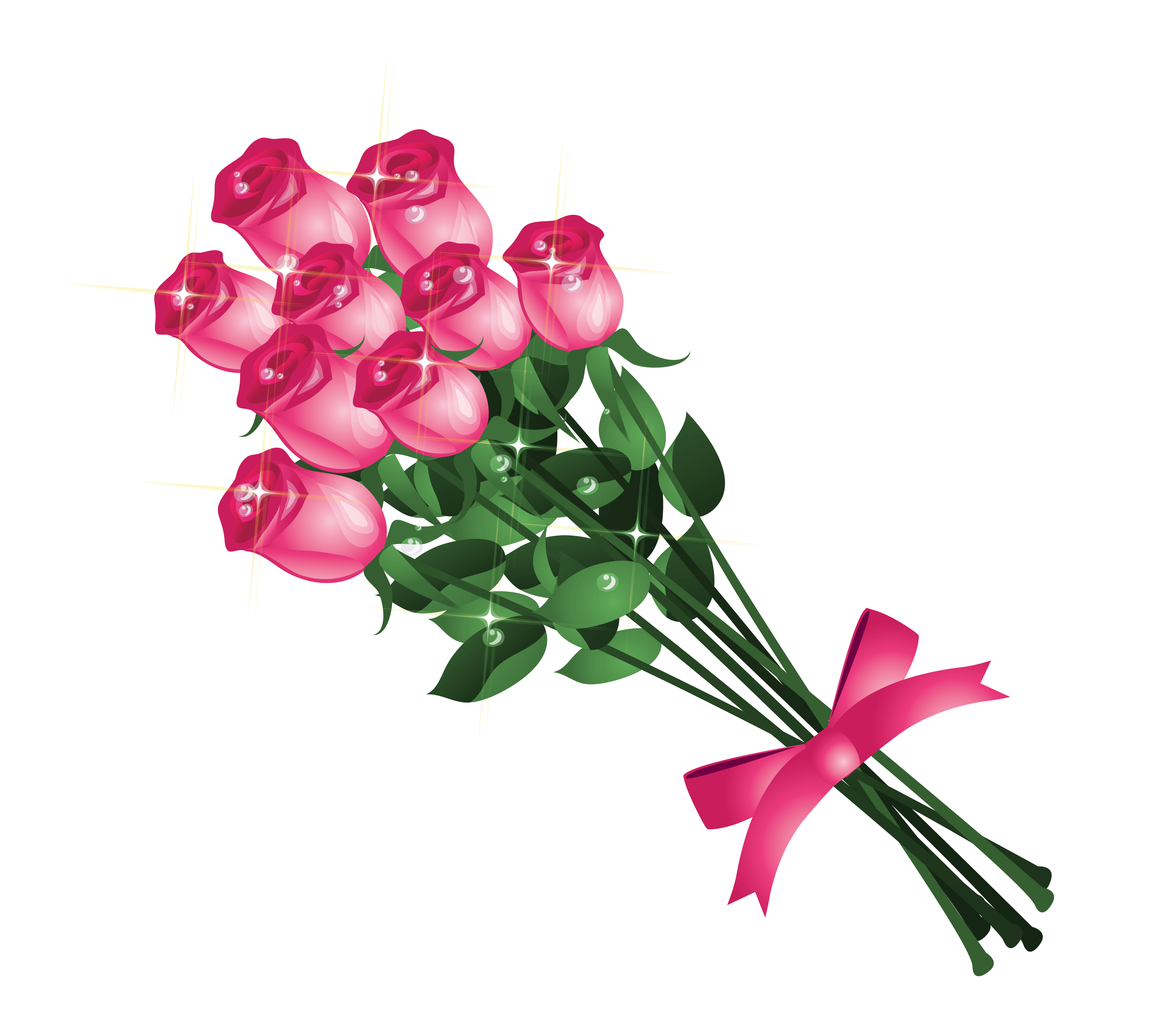 Bouquet of roses clip art free.