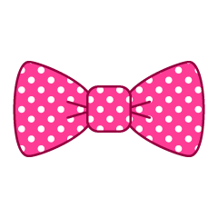 Free Pink Bow Clipart Image｜Illustoon.