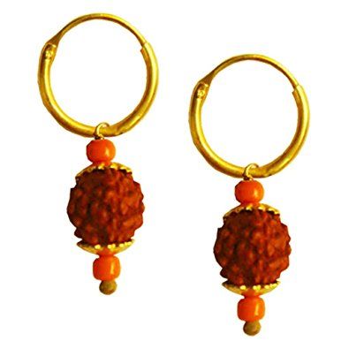 rudraksha stud earrings, rudraksha earrings for sale,shivaji.