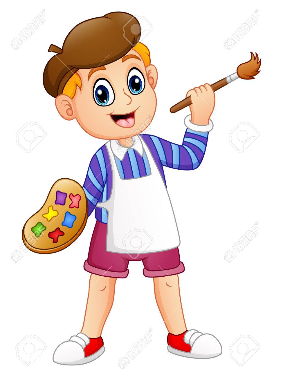 Boy painting clipart 8 » Clipart Station.