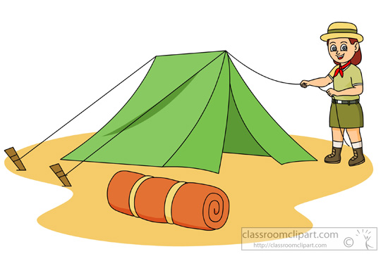 Boy Scout Camping Clipart.