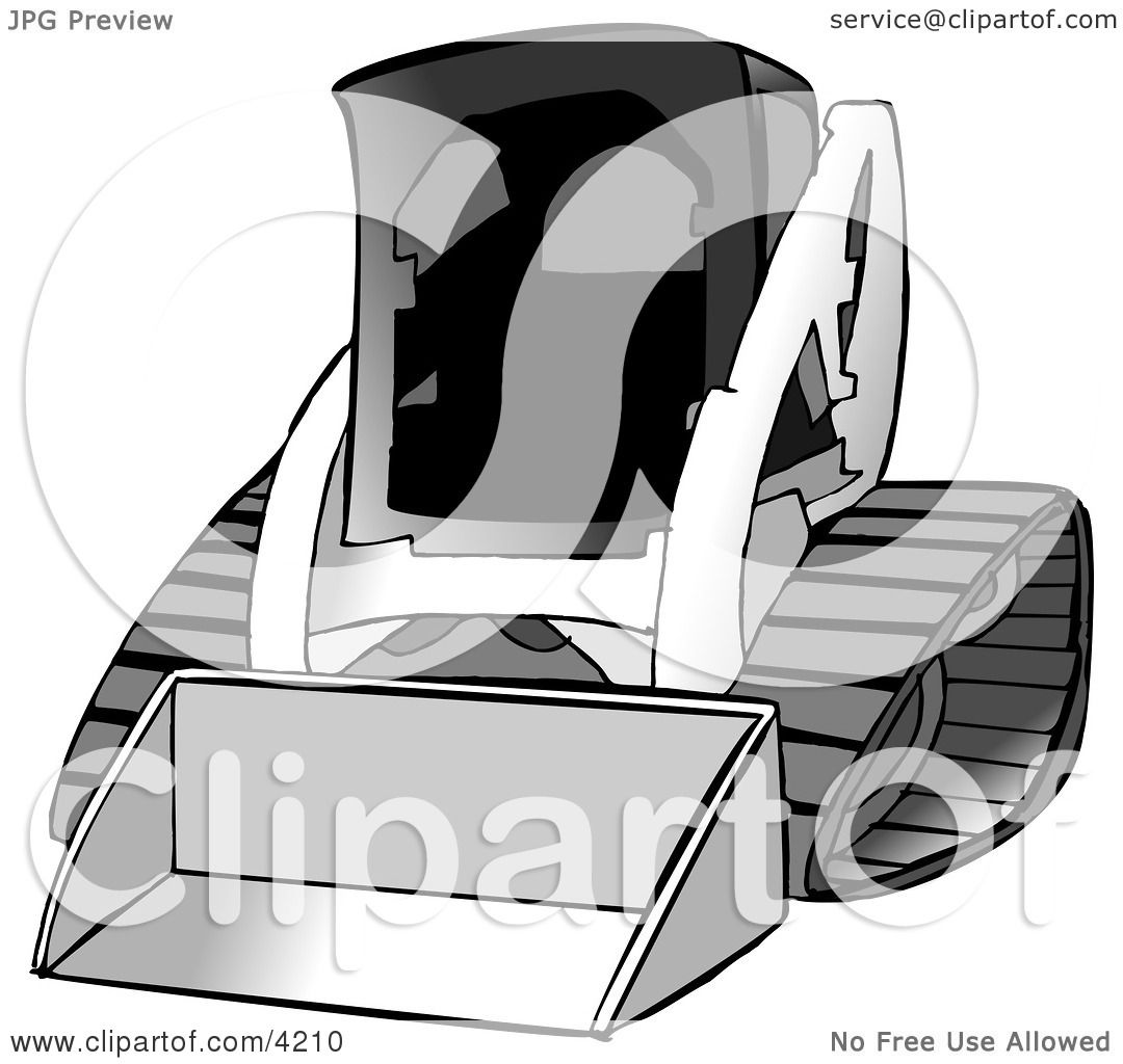 Bobcat Skid Steer Loader Clipart by djart #4210.