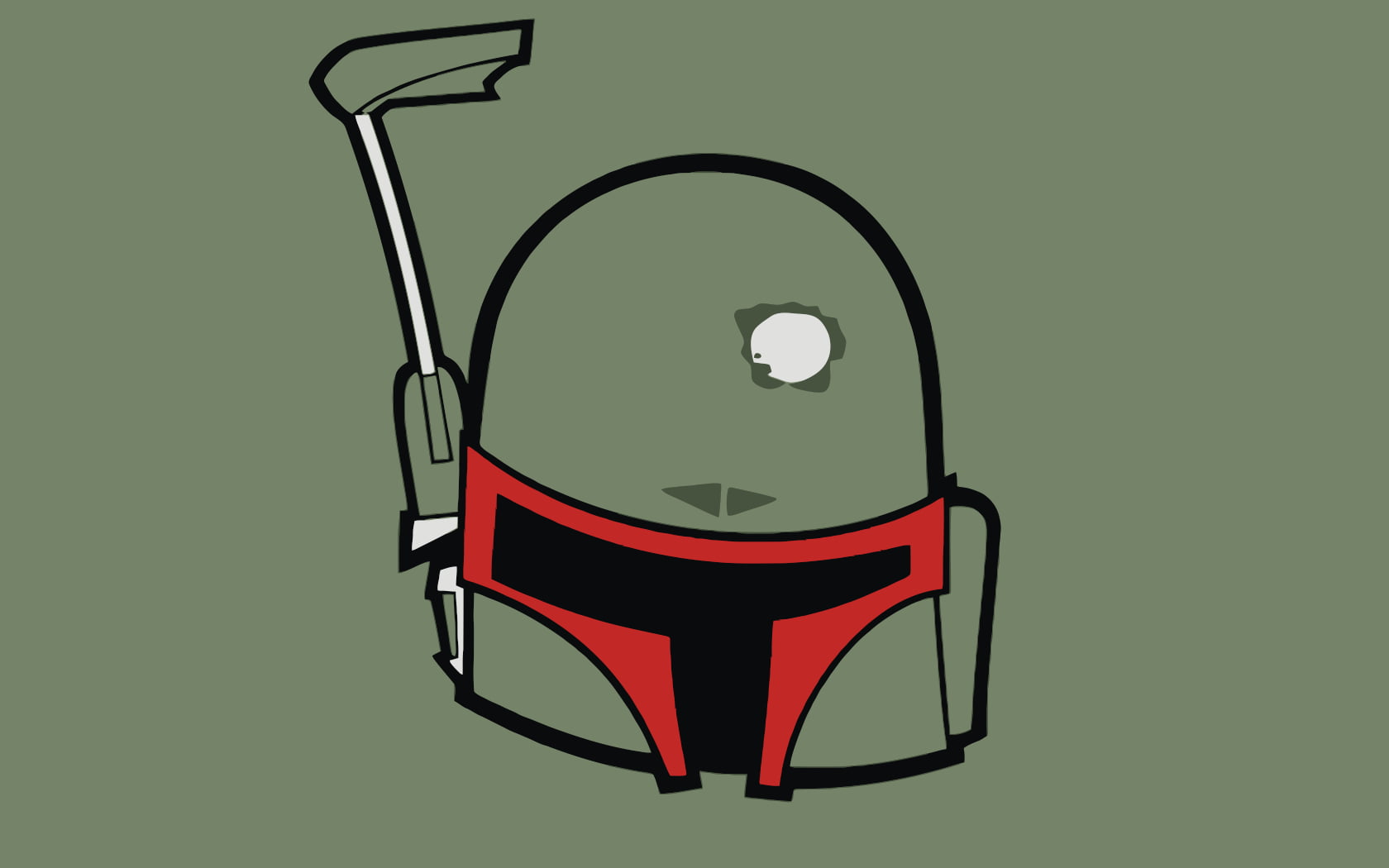 Boba Fett helmet clip art HD wallpaper.