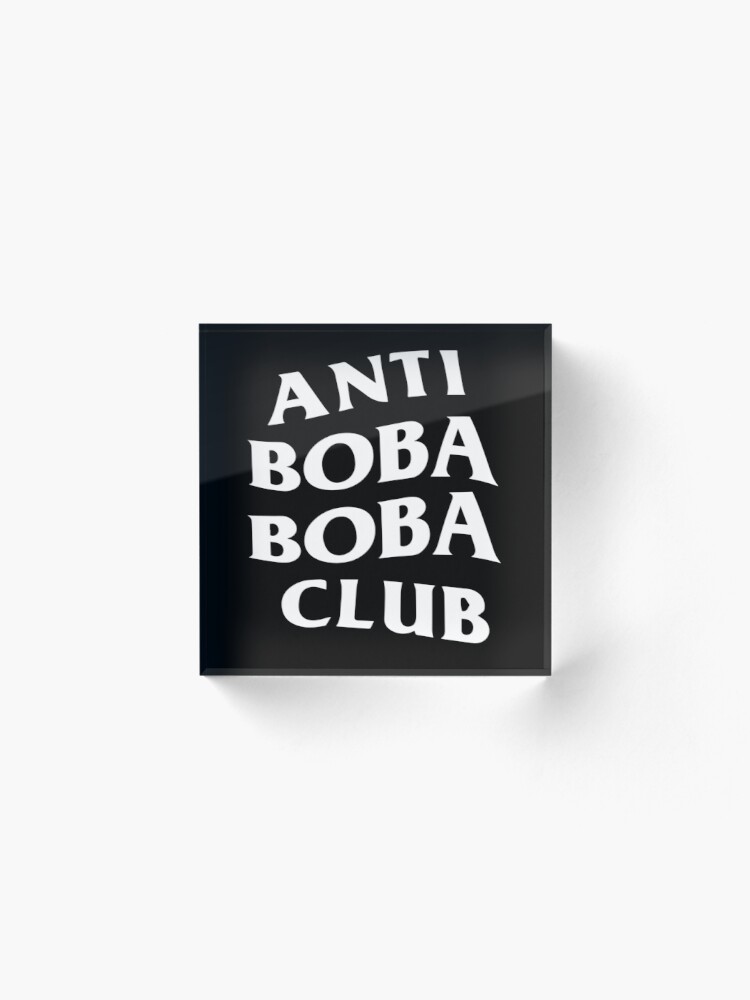 Anti Boba Boba Club White Logo.