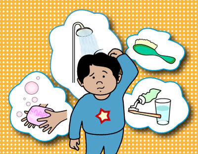 Proper hygiene clipart.