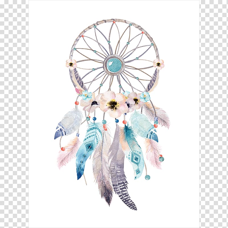 Multicolored dreamcatcher illustration, Dreamcatcher.