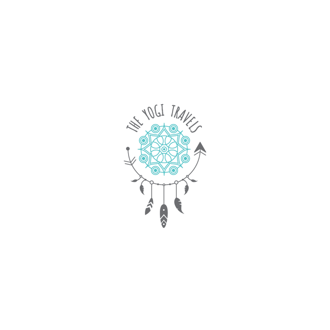 Hipster/boho logo for the yogi travels site.