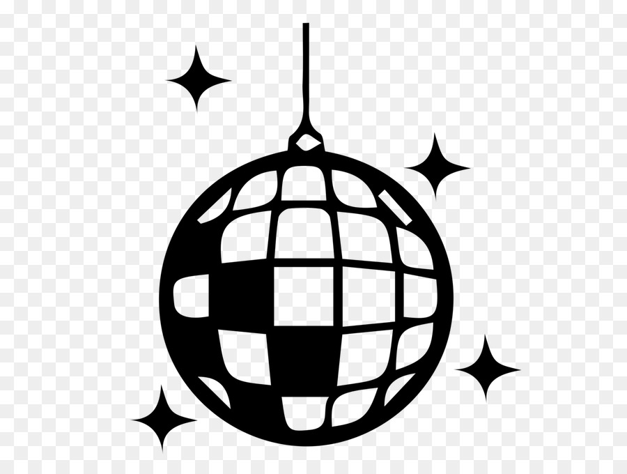 Disco Balls Blackandwhite png download.