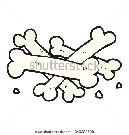 Bone Clipart Black And White.