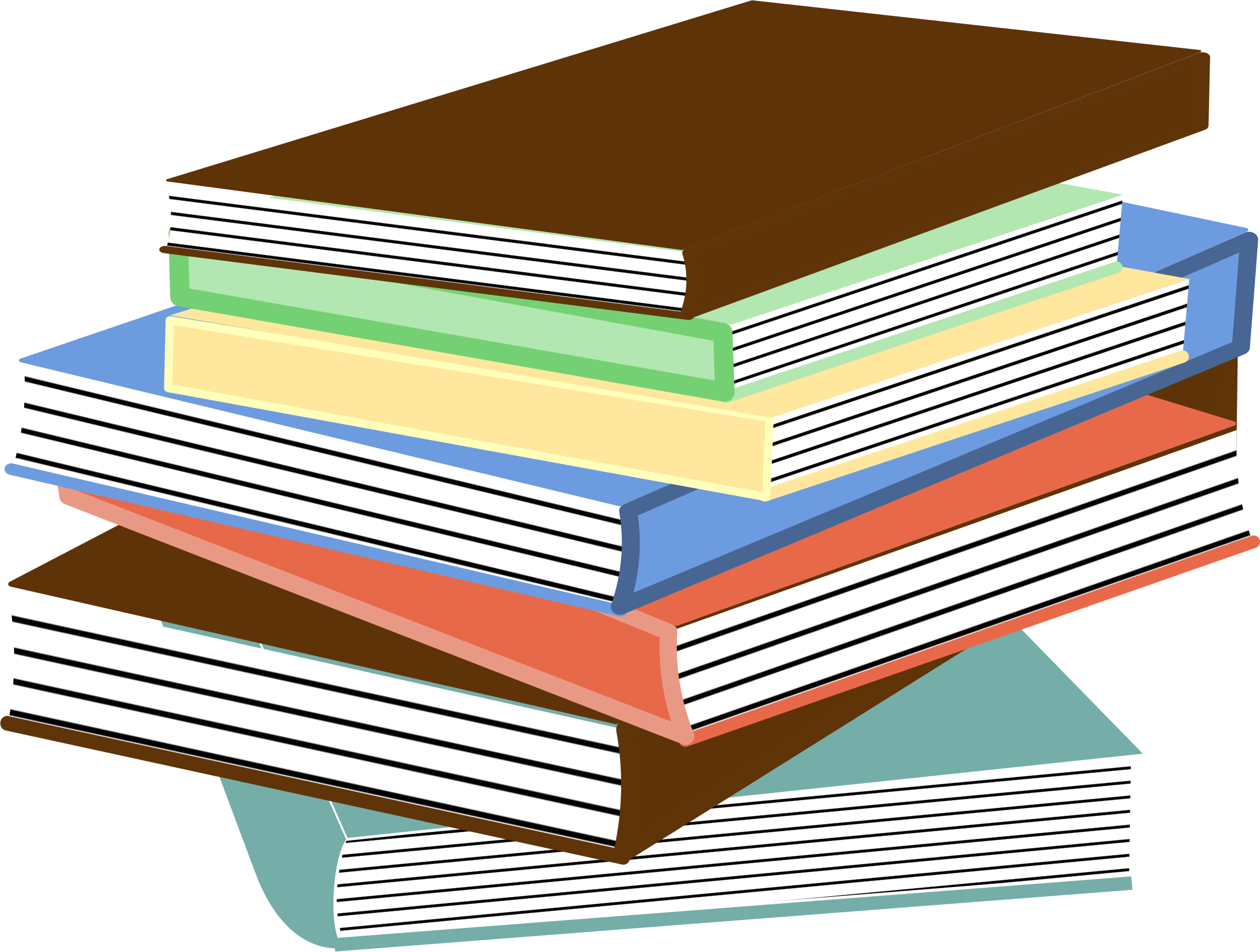 Book Stack Clip art.