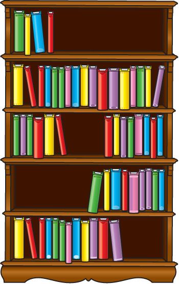 Clipart Bookshelves.