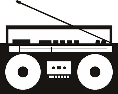 Boombox clipart free.