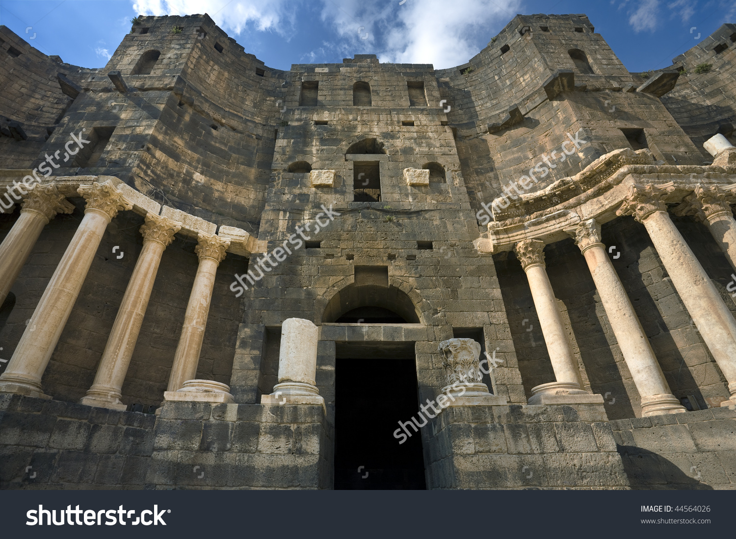 Syria. Bosra. Facade Of 2nd.