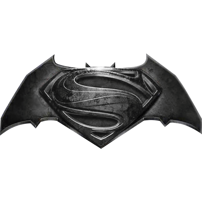 Deluxe Batman V Superman Logo Lapel Pin.