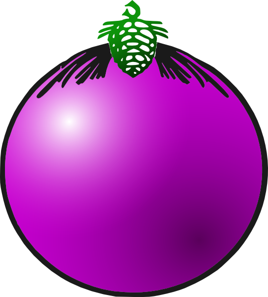 Purple Bauble Clip Art at Clker.com.