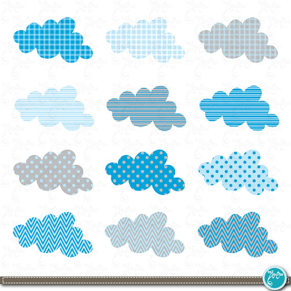 Cloud Clip Art , Blue baby cloud, Baby cloud perfect for.