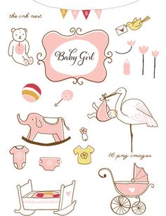 Baby Book Clipart Girl.