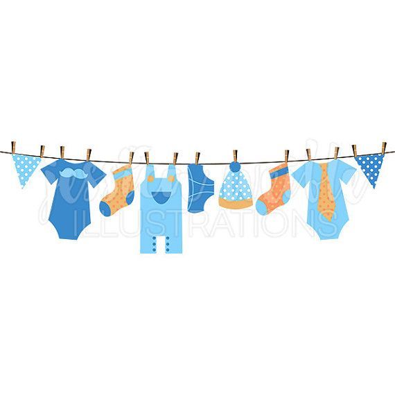 Clothes Illustration Clotheslines.