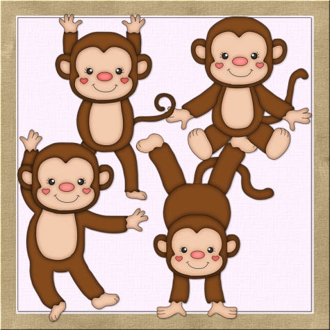 Boy Monkey Clipart.