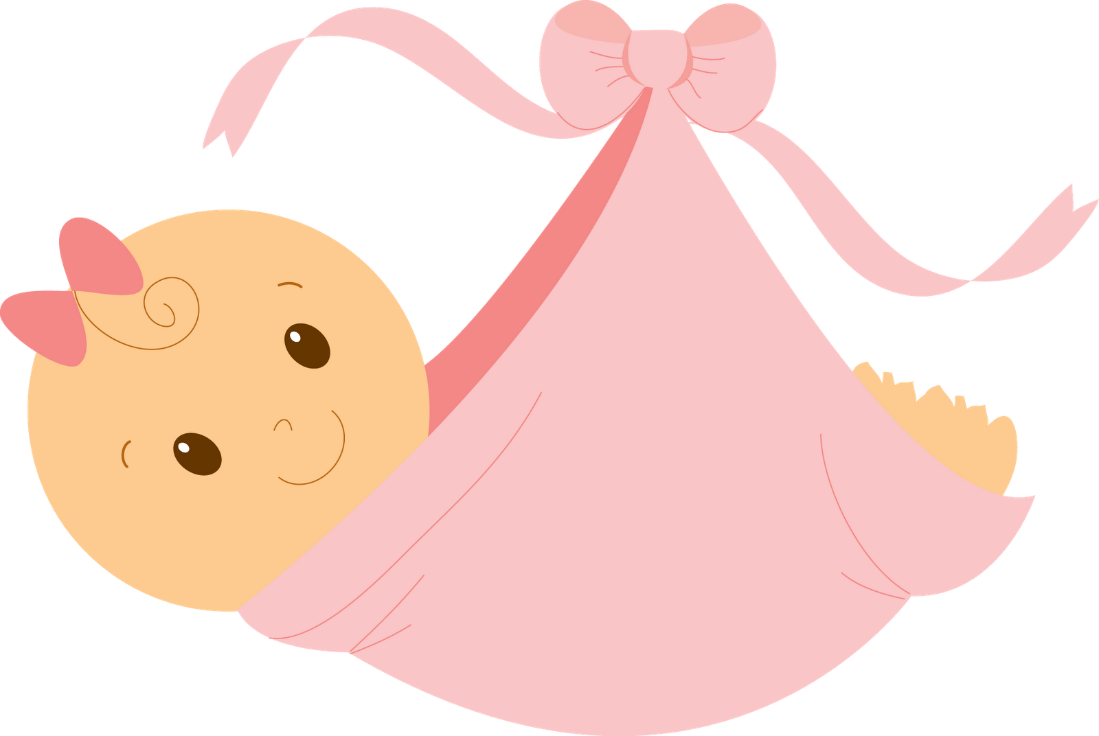 Baby girl clip art.