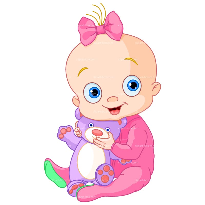 Baby girl clipart free.