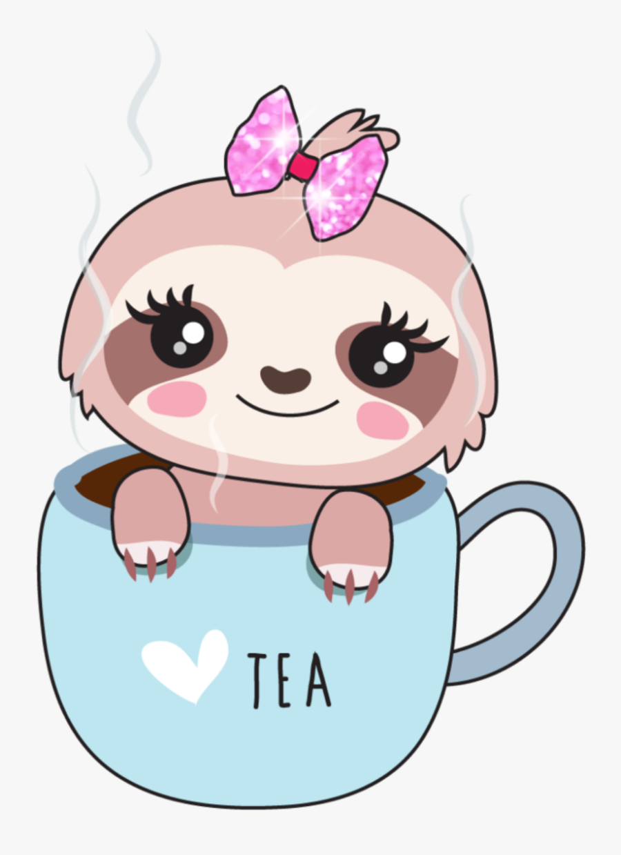 ftestickers #sloth #babysloth #teacup #cute.