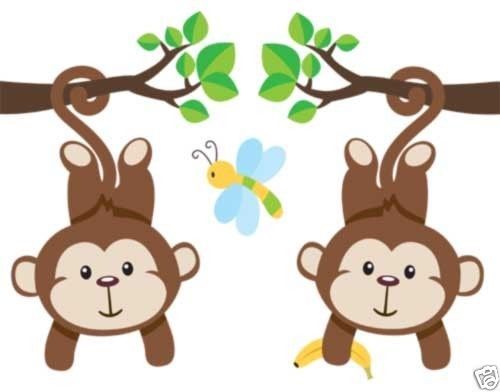 Baby Jungle Border Clipart.