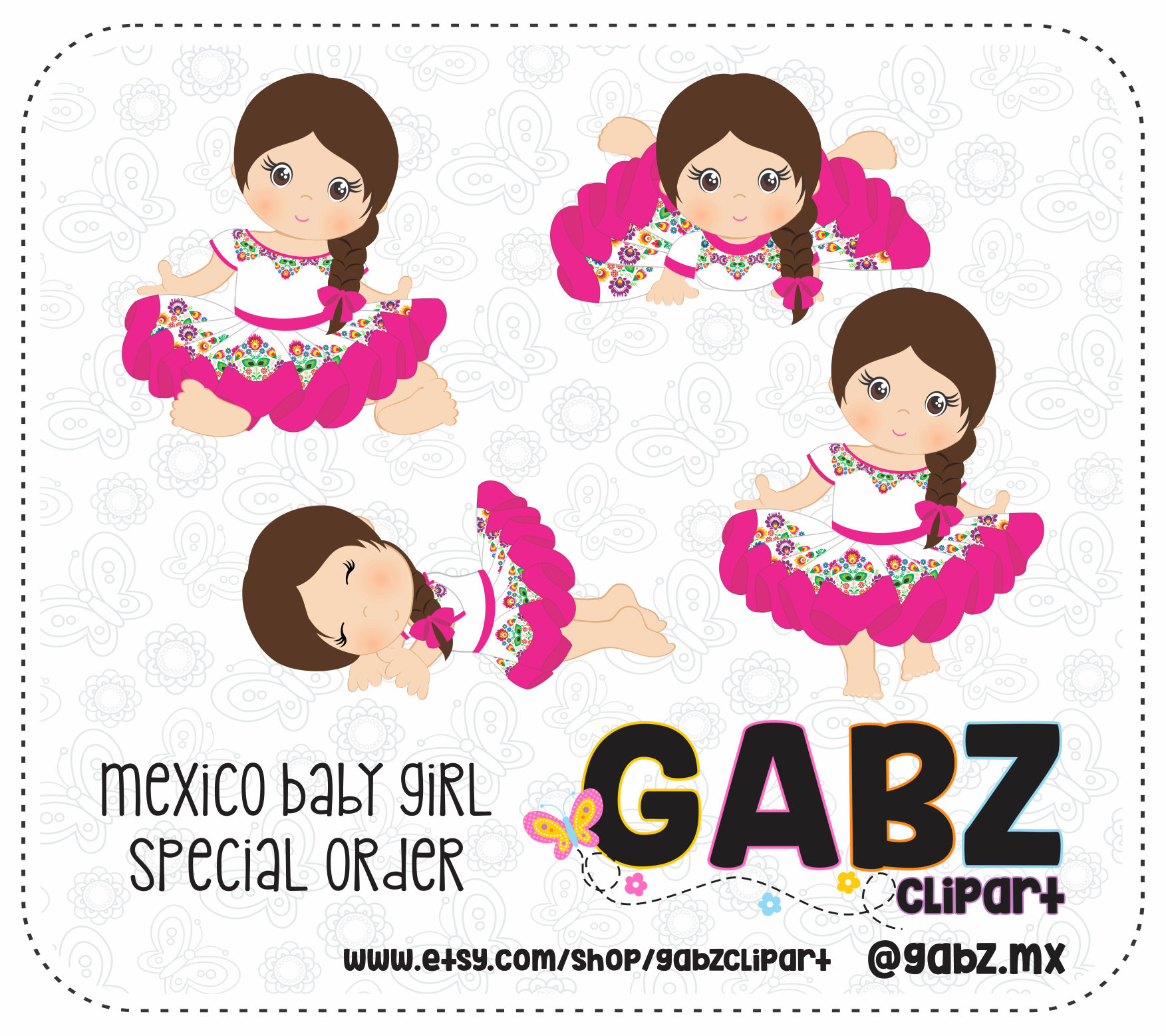 Mexican Baby Clipart.