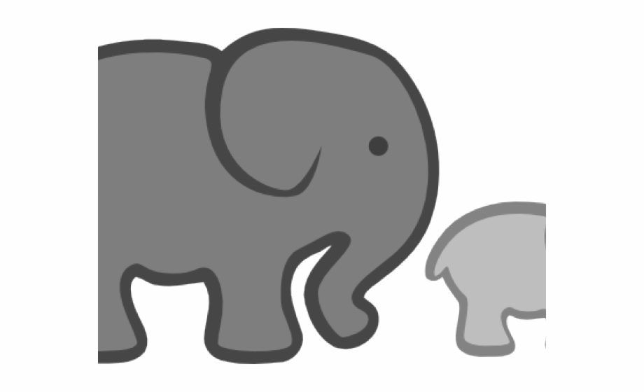 Elephant Clipart Cute Cartoon Baby Shower Baby Elephant.