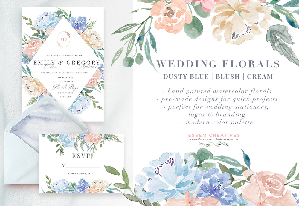 Watercolor Flowers PNG Clipart, Blue Watercolor Flowers Background, Boy  Baby Shower Invitations.