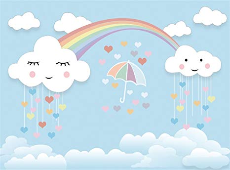 Amazon.com : Leowefowa 10X8FT Sweet Baby Shower Backdrop Umbrella.