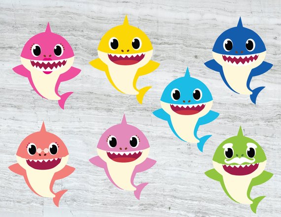 Family Shark SVG, Baby shark SVG , Mommy shark , Daddy shark.