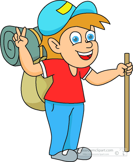 Backpacking clipart free.