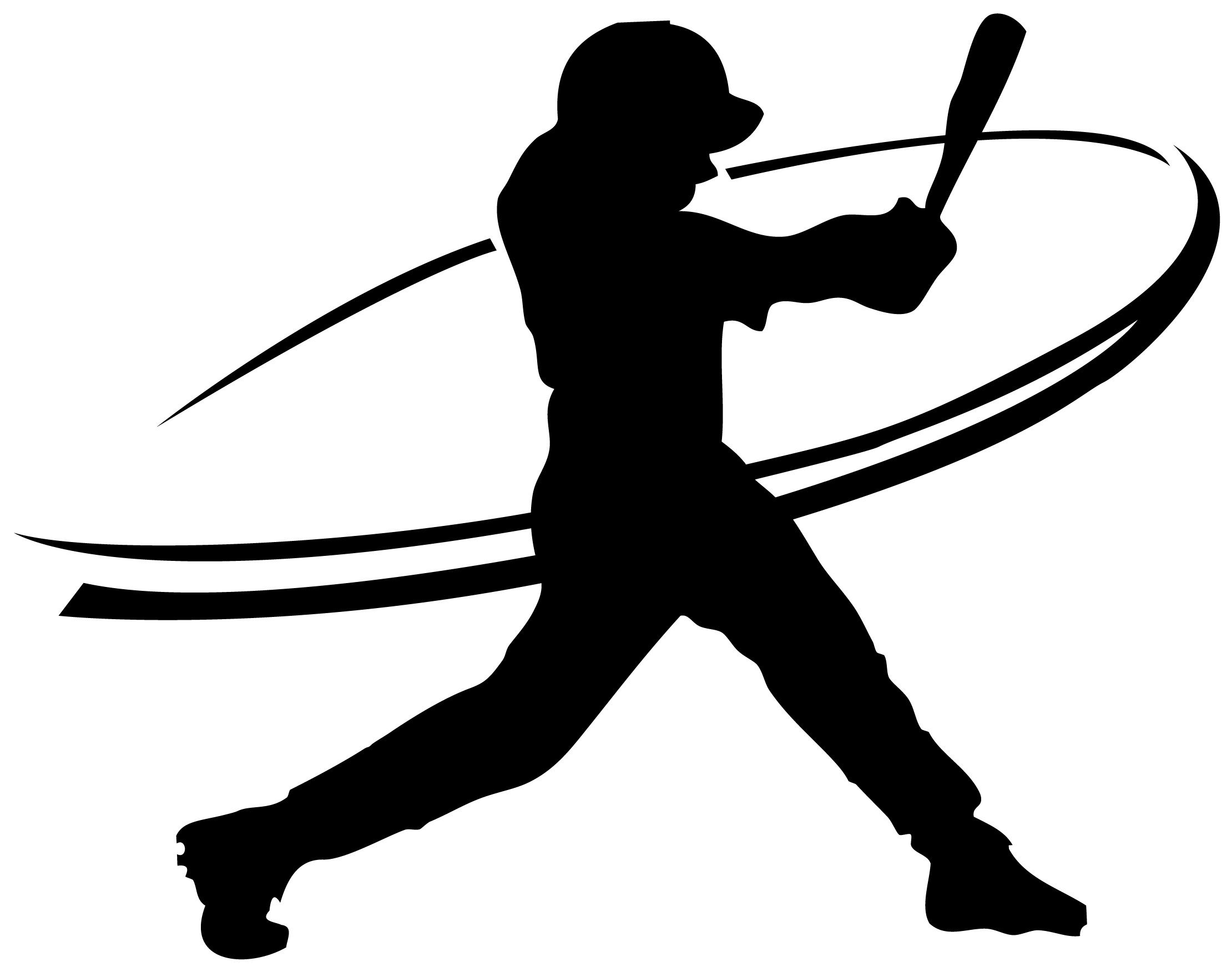 Free Printable Softball Silhouette Clip Art Download.