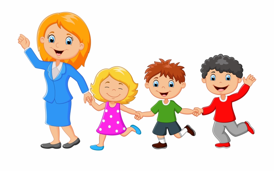 Families Clipart Back Cartoon Single Parent Family.