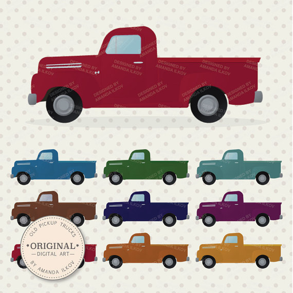 Premium Old Pickup Trucks Clip Art Truck Clipart Truck Clip.